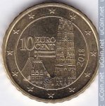 10 центов 2018 г. Австрия(1) - 6934 - реверс