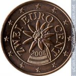 2 цента 2008 г. Австрия(1) - 256 - реверс