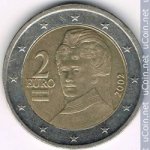 2 евро 2002 г. Австрия(1) - 256 - реверс