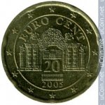 20 центов 2005 г. Австрия(1) - 6934 - реверс