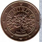 5 центов 2008 г. Австрия(1) - 256 - реверс