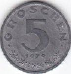 5 грошен 1979 г. Австрия(1) - 256 - аверс