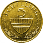 5 шиллингов 1994 г. Австрия(1) - 256 - аверс