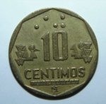 10 сентимо 1994 г. Перу(17) -57.5 - аверс