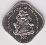 15 центов 2005 г. Багамские острова(2) - 3.8 - реверс