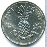5 центов 1987 г. Багамские острова(2) - 3.8 - реверс
