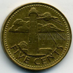 5 центов 1982 г. Барбадос(2) -2.8 - аверс