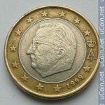 1 евро 1999 г. Бельгия(3) - 465.2 - реверс
