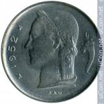 1 франк 1952 г. Бельгия(3) - 465.2 - реверс