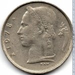 1 франк 1978 г. Бельгия(3) - 465.2 - аверс