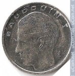 1 франк 1991 г. Бельгия(3) - 465.2 - реверс