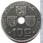 10 сантимов 1943 г. Бельгия(3) - 465.2 - аверс