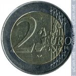 2 евро 2000 г. Бельгия(3) - 465.2 - аверс