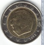 2 евро 2003 г. Бельгия(3) - 465.2 - реверс