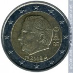 2 евро 2008 г. Бельгия(3) - 465.2 - реверс