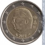 2 евро 2010 г. Бельгия(3) - 465.2 - реверс