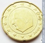 20 центов 2000 г. Бельгия(3) - 465.2 - реверс