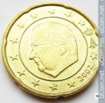 20 центов 2002 г. Бельгия(3) - 465.2 - реверс