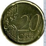  20 центов 2011 г. Бельгия(3) - 465.2 - реверс