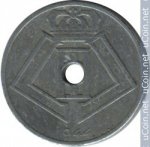 25 сантимов 1944 г. Бельгия(3) - 465.2 - реверс