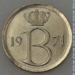 25 сентим 1971 г. Бельгия(3) - 465.2 - аверс