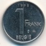 1франк 1998 г. Бельгия(3) - 465.2 - аверс