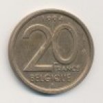 20франков 1994 г. Бельгия(3) - 465.2 - аверс