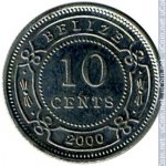 10 центов 2000 г. Белиз(2) - 7 - реверс