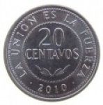 20 сентаво 2010 г. Боливия(3) - 4.7 - аверс