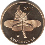 1 доллар 2012 г. Бонэйра(3) - 25 - реверс