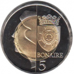 5 долларов 2012 г. Бонэйра(3) - 25 - аверс