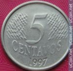 5 сентаво 1997 г. Бразилия(3) - 72.4 - аверс