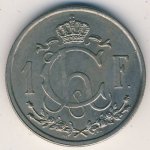 1 франк 1946 г. Люксембург(13) - 341.3 - реверс