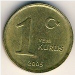 1 кирш 2005 г. Турция(23) - 88.1 - аверс