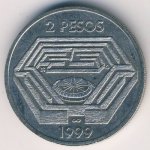 2 песо 1999 г. Аргентина(2) - 1475 - реверс