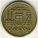 20 франков 1954 г. Саар (18) -20 - реверс