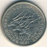 50 франков 1977 г. Камерун(11) -58 - реверс