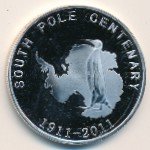 5 долларов 2011 г. Южный полюс(27) -20 - реверс
