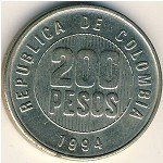 200 песо 2011 г. Колумбия(12) -21.9 - аверс
