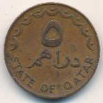 5 дирхам 1978 г. Катар(11) - 11.8 - аверс