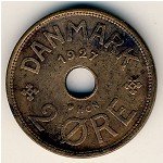 2 эре 1927 г. Дания(28) -131.8 - аверс