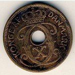 2 эре 1927 г. Дания(28) -131.8 - реверс