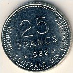 25 франков 1982 г. Коморские острова (12) - 26.5 - аверс