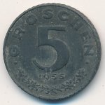 5 грошен 1955 г. Австрия(1) - 6934 - аверс