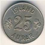 25 эйре 1962 г. Исландия(10) - 107.6 - аверс