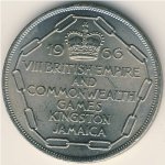5 шиллингов 1966 г. Ямайка(27) -36.7 - реверс