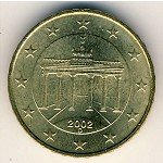 10 центов 2002 г. Германия(6) - 764.6 - реверс