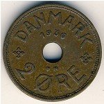 2 эре 1931 г. Дания(28) -131.8 - аверс