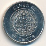 20 центов 2012 г. Соломоновы острова(20) - 17.1 - аверс