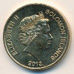 2 доллара 2012 г. Соломоновы острова(20) - 17.1 - реверс